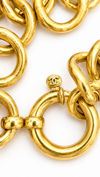 CHANEL VINTAGE CC MEDALLION CHARM BRACELET