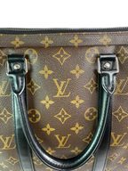 LOUIS VUITTON LV Monogram Macassar Porte-Documents Voyage PM Briefcase Bag