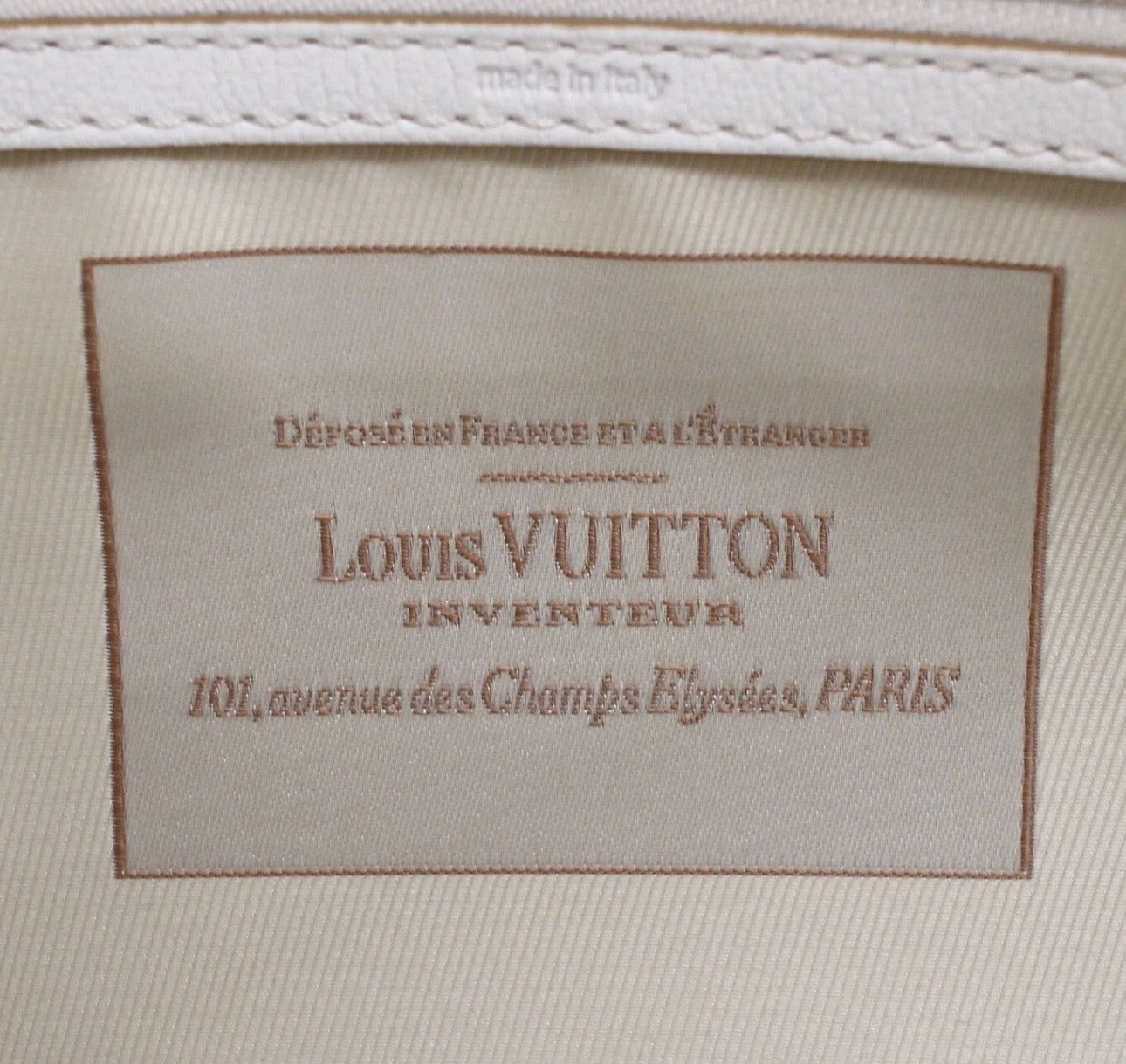LOUIS VUITTON MONOGRAM 
Sabbia Cabas GM Beige & White