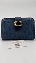 COACH SIGNATURE DENIM TABBY WALLET NEW WITH TAGS