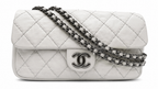 CHANEL VINTAGE 2010 KARL LAGERFELD FLAP WHITE MEDIUM