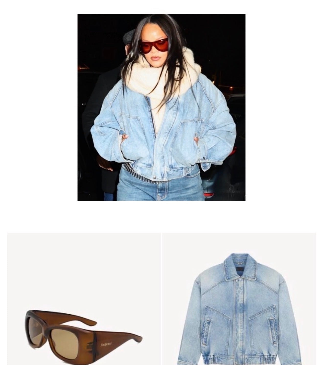 Saint Laurent Oversized Jean Jacket