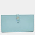 Chanel Blue Leather CC Flap French Continental Wallet