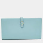 Chanel Blue Leather CC Flap French Continental Wallet