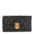 LOUIS VUITTON LV AMELIA DENIM WALLET BLACK