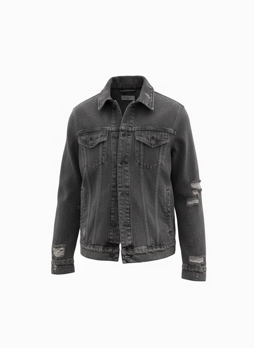 AllSaints Deconstructed Jean jacket