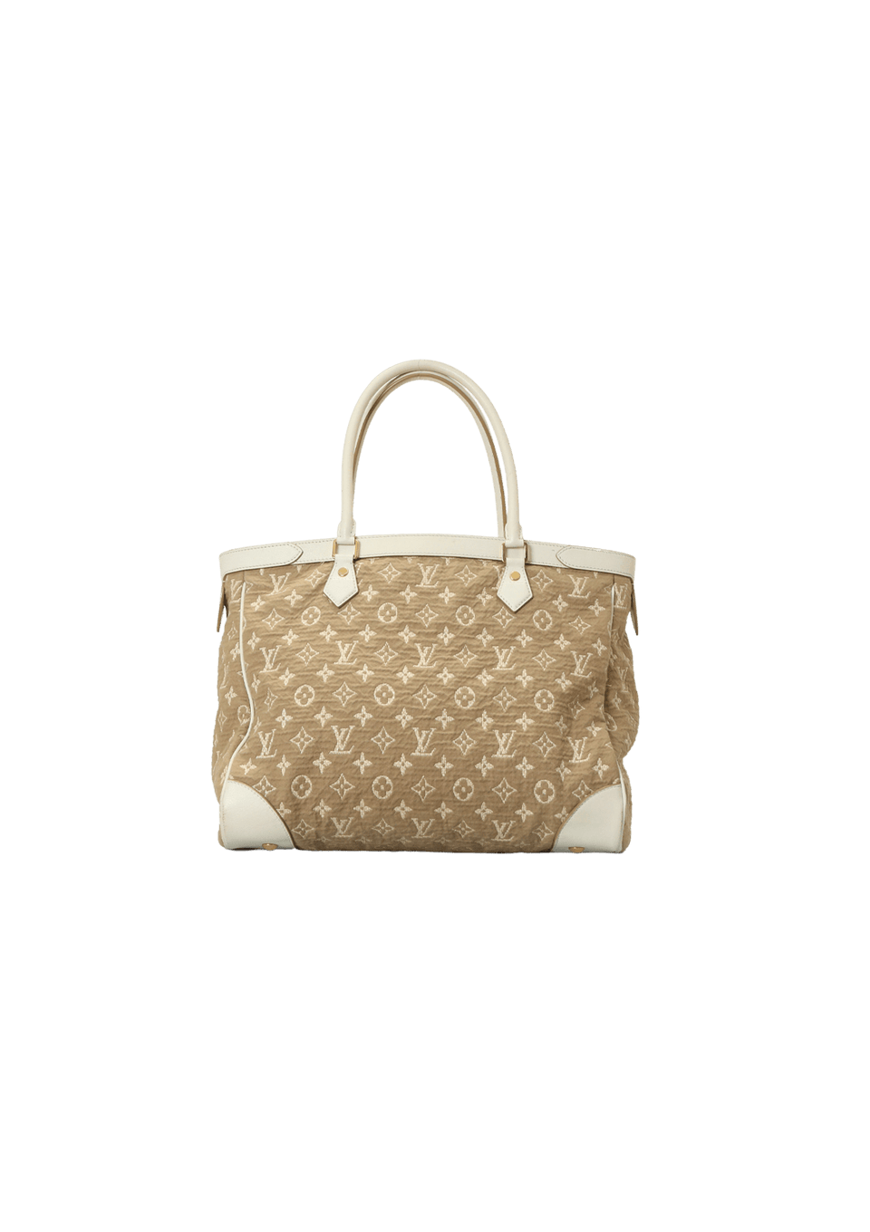 LOUIS VUITTON MONOGRAM 
Sabbia Cabas GM Beige & White
