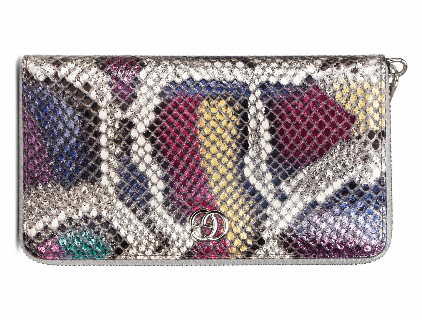 Gucci GG Marmont Multicolor Python Zip-Around Wallet