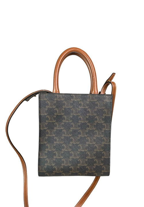 CELINE MINI VERTICAL TRIOMOPHE CANVAS TOTE 2019