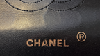 CHANEL MATELASSE TURN LOCK DOUBLE FLAP BLK ON BLCK GOLD HARDWARE