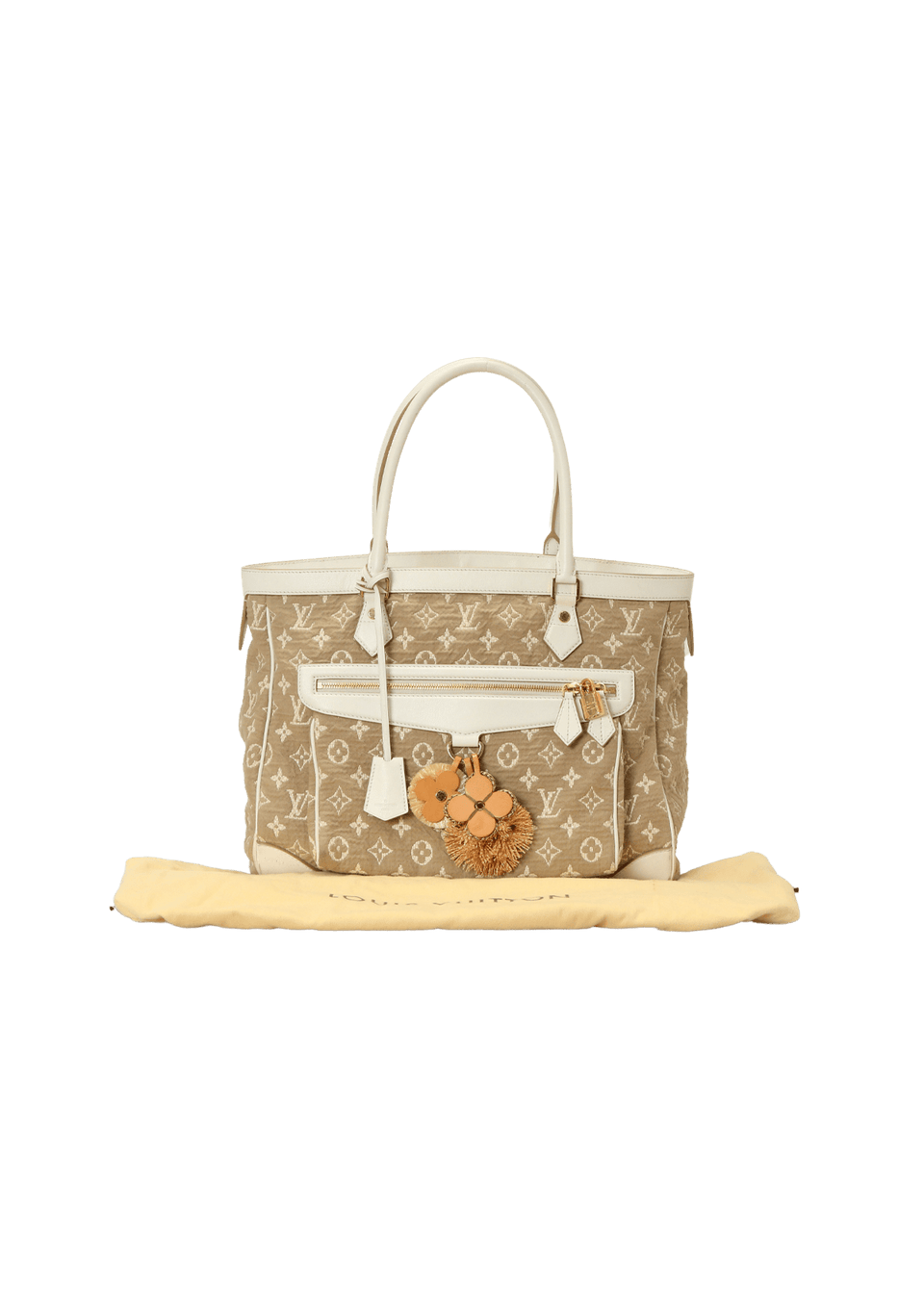 LOUIS VUITTON MONOGRAM 
Sabbia Cabas GM Beige & White