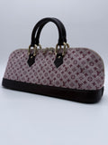 Louis Vuitton Red Monogram Mini Lin Alma Long Satchel 2002