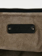 BOTTEGA VENETA 			Black Intrecciato Woven Calf Leather Top Handle Bag