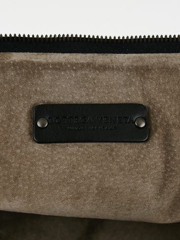 BOTTEGA VENETA Black Intrecciato Woven Calf Leather Top Handle Bag