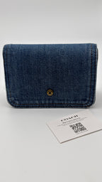 COACH SIGNATURE DENIM TABBY WALLET NEW WITH TAGS