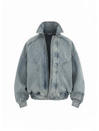 SAINT LAURENT YSL Oversized Denim Jacket
