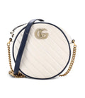 GUCCI GG MARMONT MATELASSÉ MINI ROUND SHOULDER BAG ￼