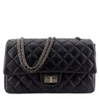 CHANEL 2.55 REISSUE LARGE DOUBLE FLAP BORDEAUX RED INTERIOR