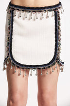DSQUARED2 24 CHIC BOUCLÉ MINI SKIRT
