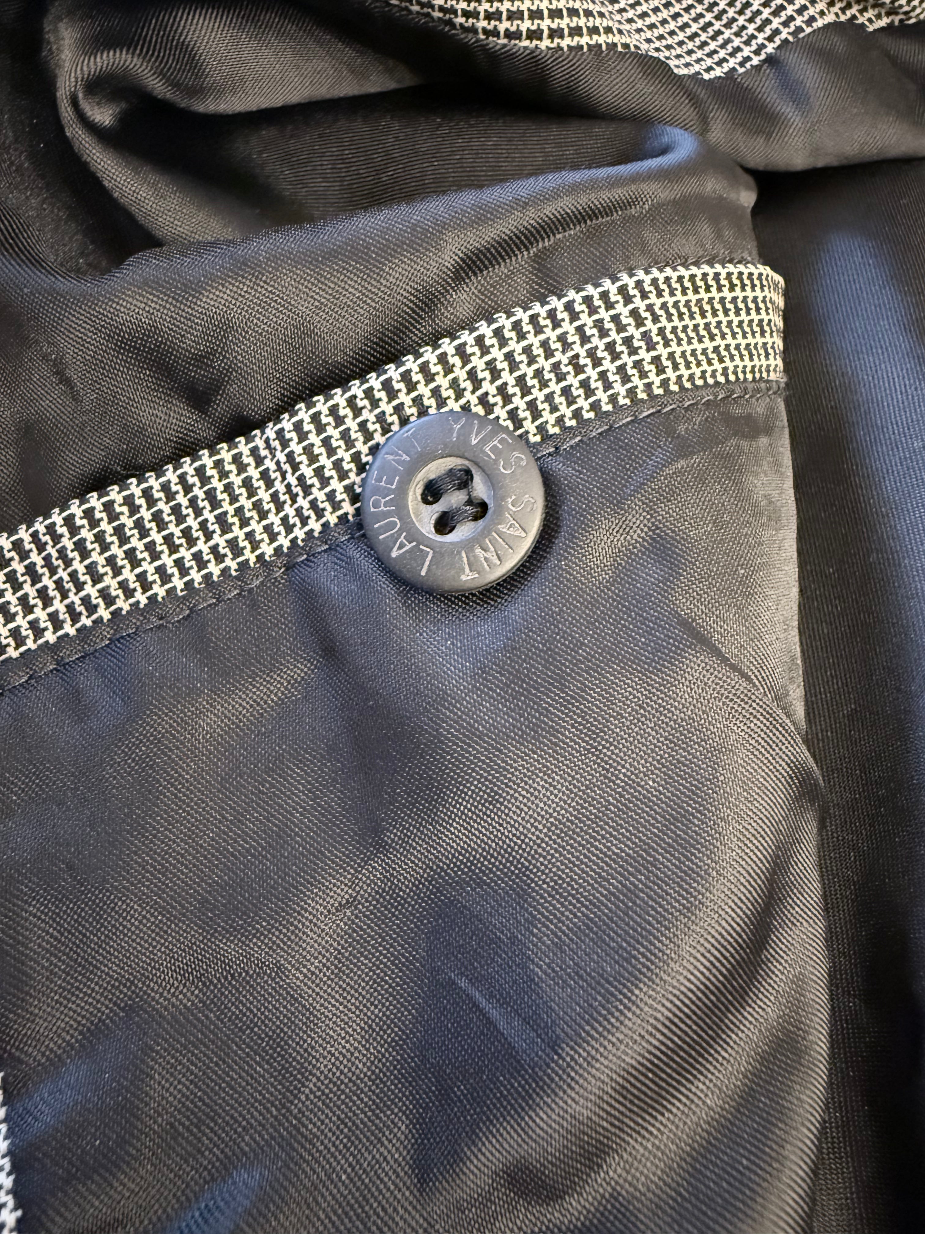 Vintage Yves Saint Laurent Check Jacket Size L