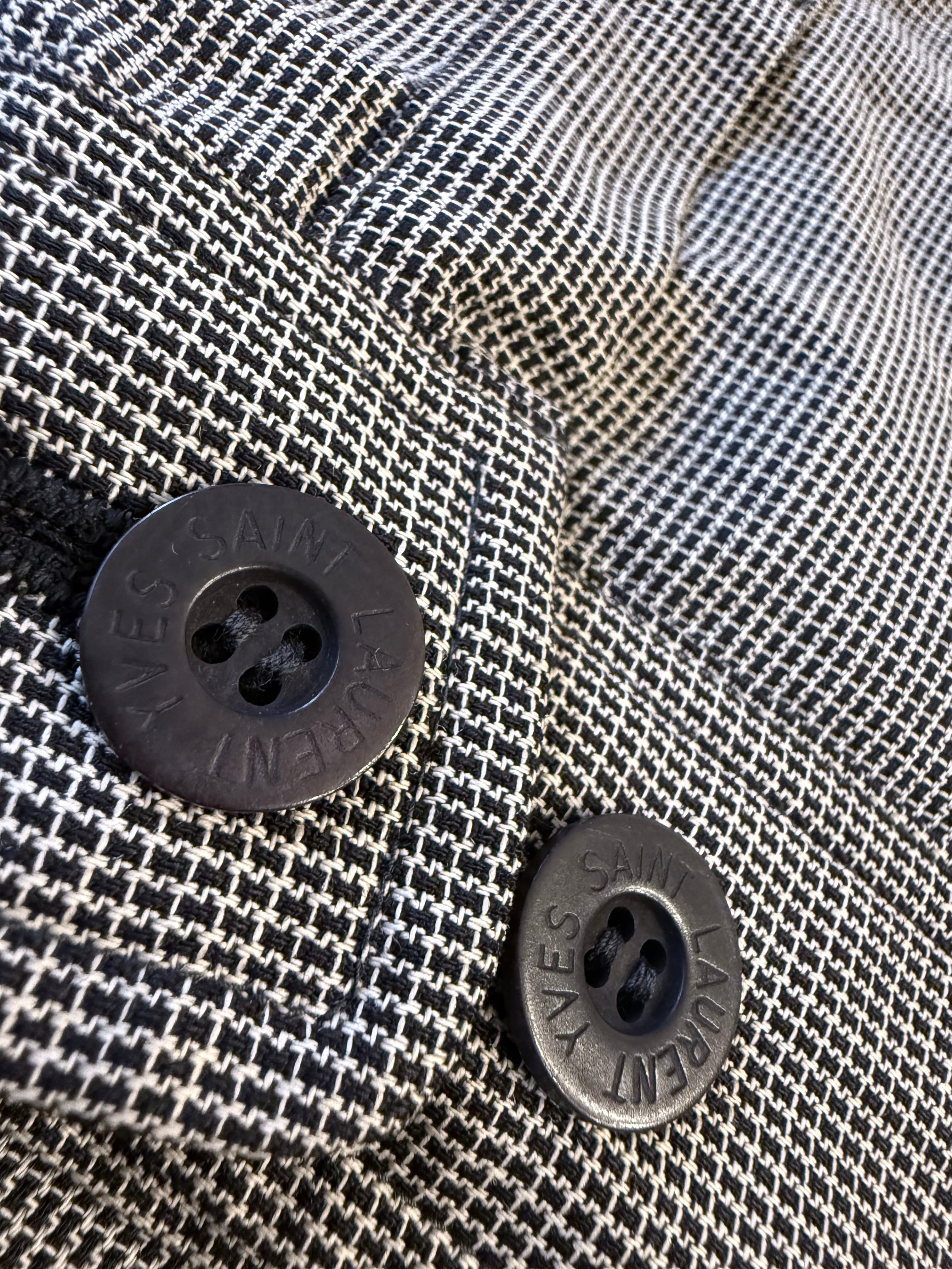 Vintage Yves Saint Laurent Check Jacket Size L