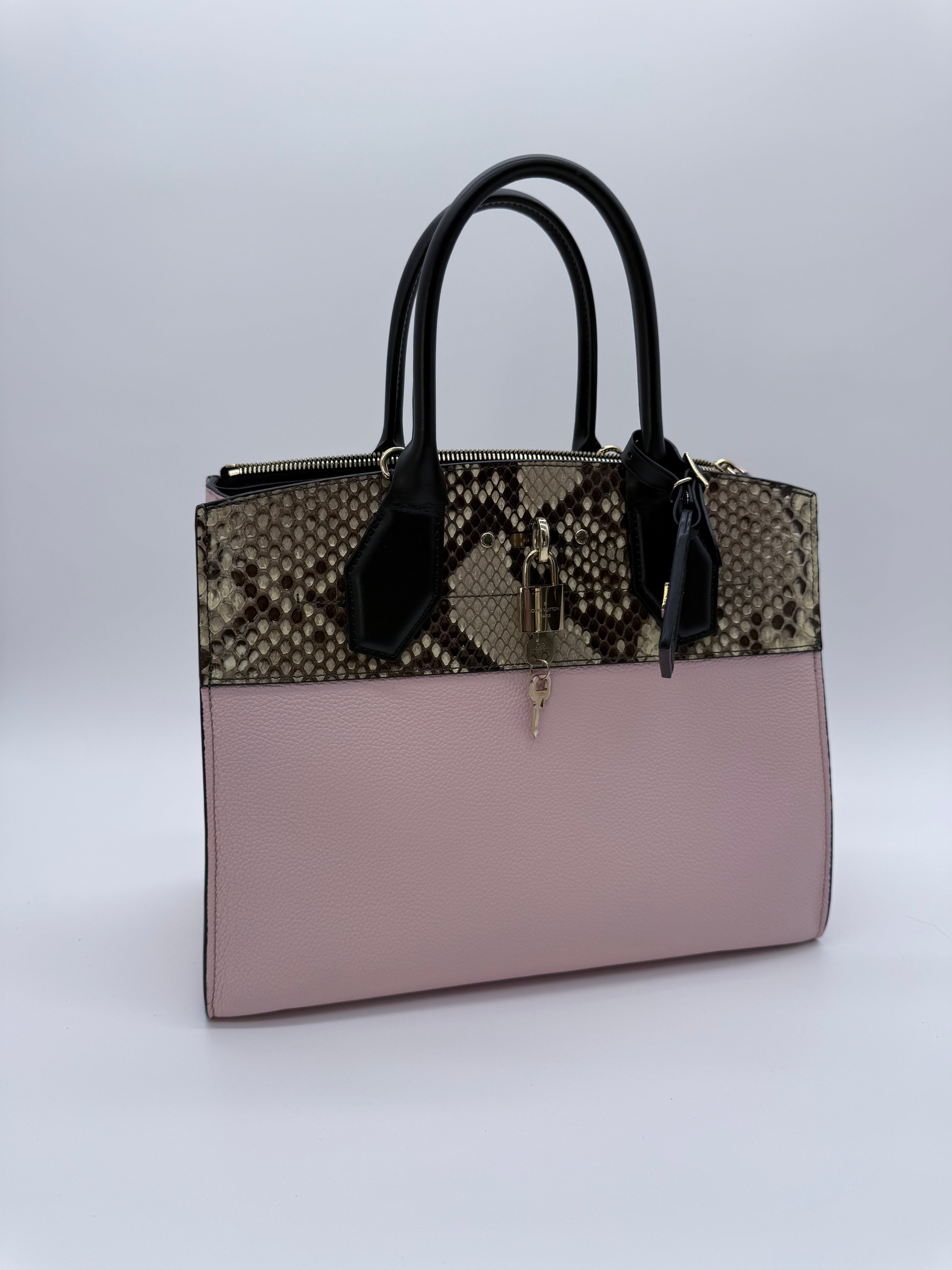 Louis Vuitton City Steamer MM Python & Taurillon Leather