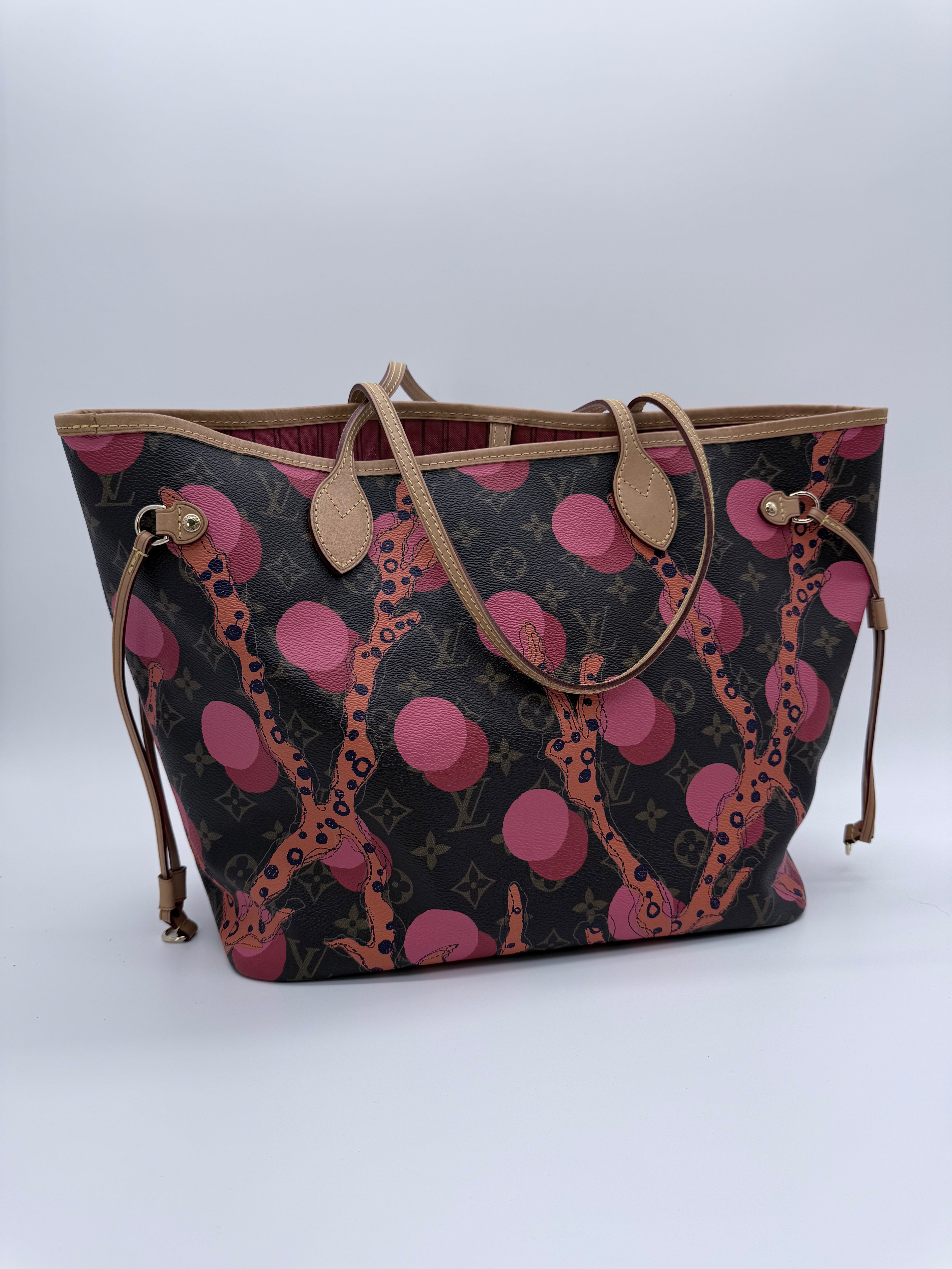 LV Louis Vuitton Neverfull MM from the Yayoi Kusama collaboration  *Full Set*