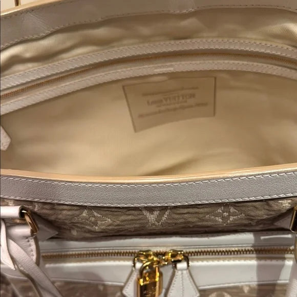 LOUIS VUITTON MONOGRAM 
Sabbia Cabas GM Beige & White