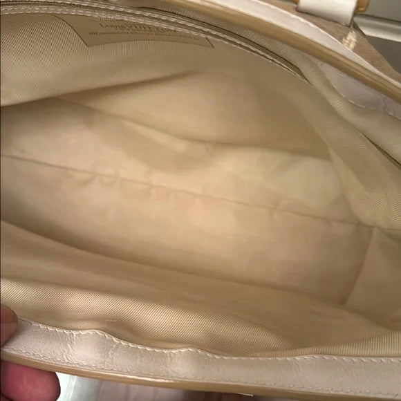LOUIS VUITTON MONOGRAM 
Sabbia Cabas GM Beige & White