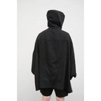 Rick Owens Black Oversized Hoodie
