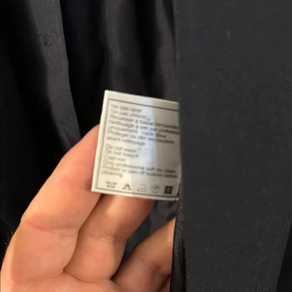 Chanel Black Blazer Structured Suit Jacket