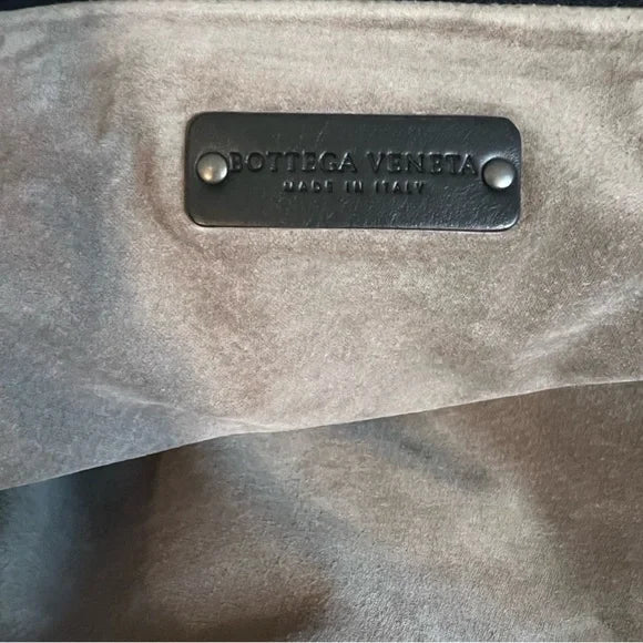 BOTTEGA VENETA Black Intrecciato Woven Calf Leather Top Handle Bag