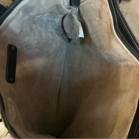 BOTTEGA VENETA Black Intrecciato Woven Calf Leather Top Handle Bag