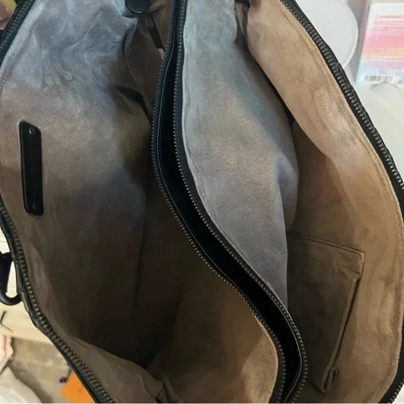 BOTTEGA VENETA Black Intrecciato Woven Calf Leather Top Handle Bag